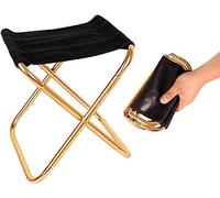 SBZIOJHDR tabouret de camping, Piccole sedie da campeggio, mini poggiapiedi pieghevole portatile in alluminio, sgabello pieghevole for il campeggio all'aperto