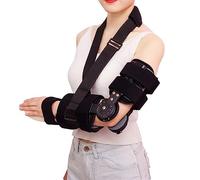 SBZIOJHDR tutore per braccio con cerniera, Supporto for il gomito durante sonno notturno for sindrome del tunnel cubitale, tendinite, nervo ulnare(Left)