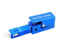 SC Adattatore a fibra nuda Connettore in fibra ottica quadrata per rack server del pannello patch CatV FTTH, connettore SC rapido per terminazione del cavo in ottica