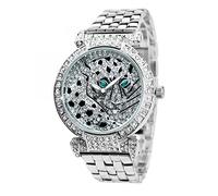 SC Crystal - Orologio al quarzo da donna in metallo rodiato