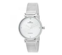 SC Crystal Orologio al quarzo da donna in metallo rodio, argento