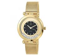 SC Crystal Orologio al quarzo da donna in metallo rodio, oro