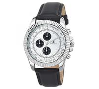 SC Crystal Orologio al quarzo da uomo in metallo rodio, argento