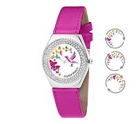 SC Crystal - Orologio da donna - Colore rosa - Dimensioni regolabile con chiusura - Idea regalo per tutte le occasioni