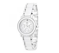 SC Crystal Orologio da polso da donna, al quarzo, in metallo rodiato, argento, cinturino, argento, Bracciale