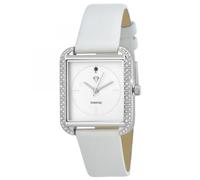 SC Crystal Orologio da polso da donna, al quarzo, in metallo rodiato, colore: argento, argento