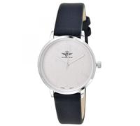 SC Crystal Orologio da polso da donna, al quarzo, in metallo rodiato, colore: nero, Nero