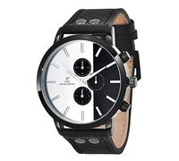 SC Crystal - Orologio da uomo, nero, orologio in metallo rodiato, regolabile, idea regalo per uomo - Clicca su Visita il Negozio per vedere i nostri gioielli., Nero , Ajustable, Cinghia