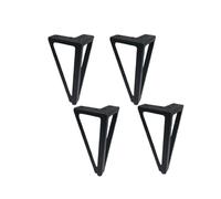 SC E-COMMERCE Gambe per Mobili in Metallo Nere 15,5 cm - Set da 4 Piedini Triangolari con Viti Incluse - Gambe Resistenti per Divano, Tavolo, Letto, Mobile TV e Mobili Fai-da-Te