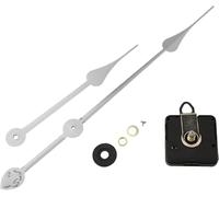 SC E-COMMERCE Movimento al Quarzo per Orologio da Parete - Kit Fai-da-Te di Riparazione con Lancette, Rondelle e Dado in Ottone - Meccanismo Silenzioso ad Alta Precisione