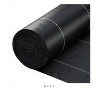 SC E-COMMERCE Telo pacciamatura per aiuola, orto, Giardino, Serra, vialetti, Controllo delle Erbe infestanti, permeabile, Verde - Misura 2x5m