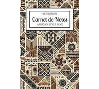 SC Edition Notebook A5 Africa style - carnet de notes ligné marron beige 120 pages - couverture souple - Life Planner Agenda Scolaire-Organiseur ... - 15,24 x 22,86 cm - 6x 9 pouces