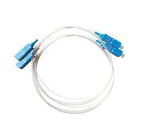 SC fibra ottica Patch Cord 5pcs 5-50m TAC trasparente invisibile cavo (30M)