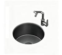 SC Lavello Da Cucina Con Coperchio, Lavello In Acciaio Inox Con Miscelatori Angolari Per Acqua Calda E Fredda E Rubinetto Robotizzato(440mm)