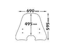 SC3431+A/334 ISOTTA Parabrezza medio PER YAMAHA DELIGHT 125 2017 2018 2019 2020