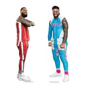 SC4585 WWE Jey e Jimmy Uso - Sagome in cartone a tre ripiani, altezza 31 cm, ideale per feste a tema WWE, feste, compleanni e fan, decorazioni per stanze ed eventi