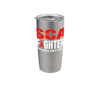 SCA Awareness Fighter - Consapevolezza improvvisa dell'arresto cardiaco Bicchiere termico in acciaio inox doppia parete