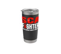 SCA Awareness Fighter - Consapevolezza improvvisa dell'arresto cardiaco Bicchiere termico in acciaio inox doppia parete
