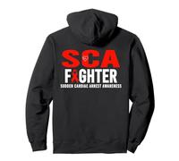 Sca Awareness Fighter - Consapevolezza improvvisa dell'arresto Cardiaco Felpa con Cappuccio