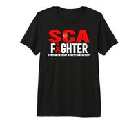 Sca Awareness Fighter - Consapevolezza improvvisa dell'arresto Cardiaco Maglietta Premium