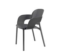 SCAB DESIGN POLTRONA HUG ART. 2382 IN TECNOPOLIMERO CON BRACCIOLI (ANTRACITE, 4)