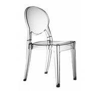 Scab Design Sedia Igloo Chair in policarbonato Made in Italy- Set da 2 - Trasparente