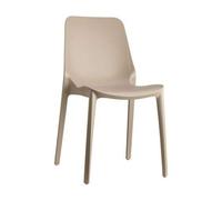 Scab Design Sedia Modello Ginevra in tecnopolimero Set 6Pezzi - Disponibile in 8 Colori - per Interni ED Esterni (Tortora)