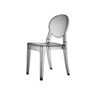SCAB DESIGN Sedia Modello Igloo Chair in Polipropilene Set 4 Pezzi - Disponibile in 5 Colori E Modello IGNIFUGO (Fume' Trasparente, POLICARBONATO)