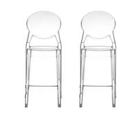 Scab Design Set 2 sgabelli Igloo h. 65 Colore Trasparente
