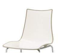 SCAB DESIGN SET 4 SEDIE SEDIA CASA BAR LIVING ZEBRA BICOLORE 4 GAMBE CROMATE