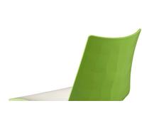 SCAB DESIGN SET 4 SEDIE SEDIA CASA BAR LIVING ZEBRA BICOLORE 4 GAMBE CROMATE