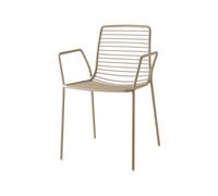 Scab Sedia con Braccioli Summer Tortora