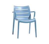 Scab Sedia con Braccioli Sunset Azzurro
