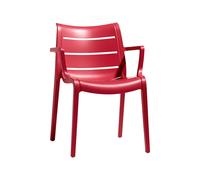 Scab Sedia con Braccioli Sunset Rosso Geranio