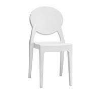 Scab, Sedia - Igloo Chair, Colore: Bianco coprente, Set da 2