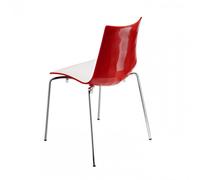 Scab Sedia Zebra Bicolore art. 2272 con struttura in metallo e scocca in polimero - CON VOUCHER 15% NEL CARRELLO