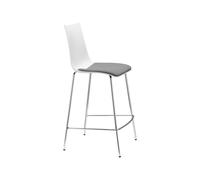 Scab Sgabello Zebra Antishock con Cuscino H.65 Scocca Bianco Pieno