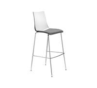 Scab Sgabello Zebra Antishock con Cuscino H.80 Scocca Trasparente