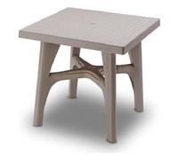 Scab Tavolo Quadro Intrecciato Color Tortora 80X80 Casa Giardino