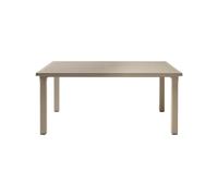 Tavolo rettangolare effetto doghe cm 170x100 H75 ercole tortora S-CAB GIARDINO d