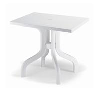Tavolo Scab in resina Ribalto bianco 80x 80 1829 [SCAB]
