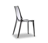 Scab - Vanity Chair Sedia impilabile, Colore: Trasparente fumé