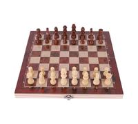 Scacchi 29 x 29 cm Scacchiera grande per sviluppare il pensiero strategico 3 in 1 Scacchi Chekers Backgammon Scacchiera pieghevole per bambini adulti per torneo di scacchi