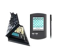 Scacchi al computer touch, set di scacchi elettronici intelligenti, scacchiera pieghevole e pezzi magnetici, stilo, ampio display LCD, facile da trasportare, adatto ai principianti