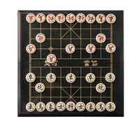 Scacchi cinesi magnetici Xiangqi Pezzi da gioco retrò Set da gioco da viaggio con scacchiera pieghevole Giochi di strategia educativa tradizionale(11 x 11in)