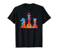 Scacchi Colorato Gioco Da Tavolo Donne Bambini Scacchi Maglietta