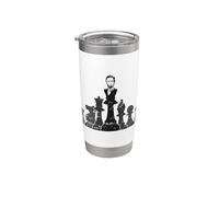 Scacchi con personaggi storici Bicchiere termico in acciaio inox doppia parete