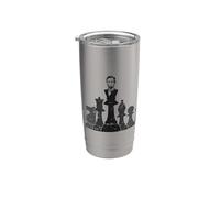 Scacchi con personaggi storici Bicchiere termico in acciaio inox doppia parete