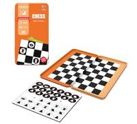 Scacchi da Viaggio, Scacchiera Pieghevole Chess Board Set, Scacchiera Magnetica Portatile, Mini Giochi da Tavolo, Regalo per Viaggio per Feste in Famiglia