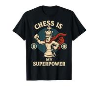 Scacchi è Il Mio superpotere Divertente Giocatore di Scacchi Gioco da Tavolo Maglietta